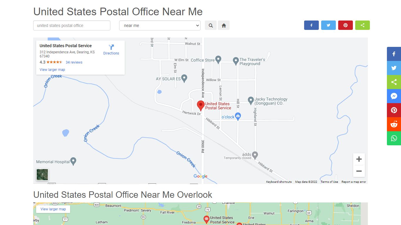 United States Postal Office Near Me